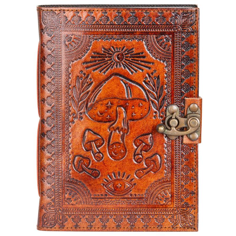 5 x 7" Leather Journal - Mushroom