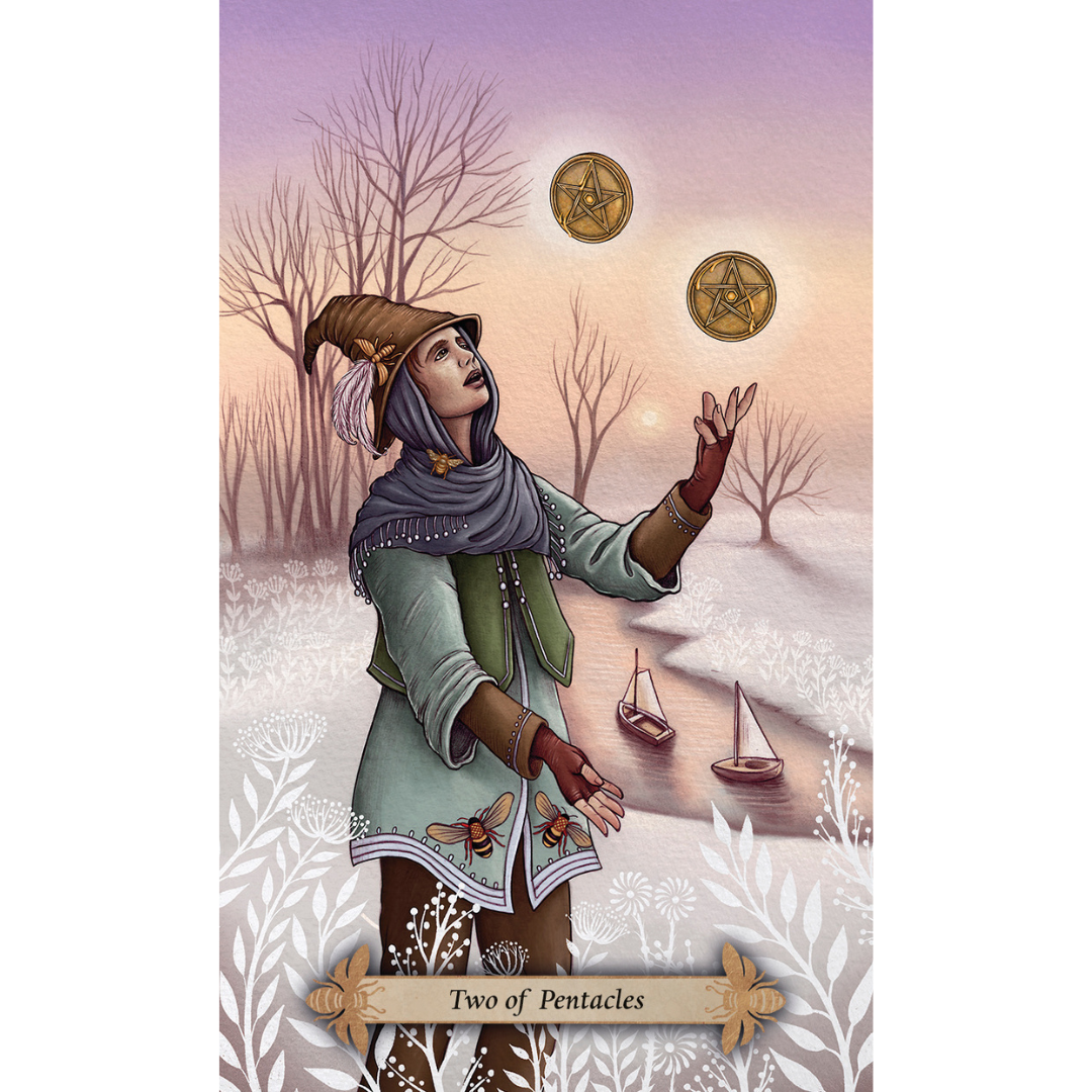 2 of pentacles card