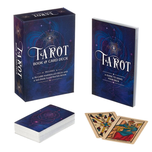 tarot book and card deck