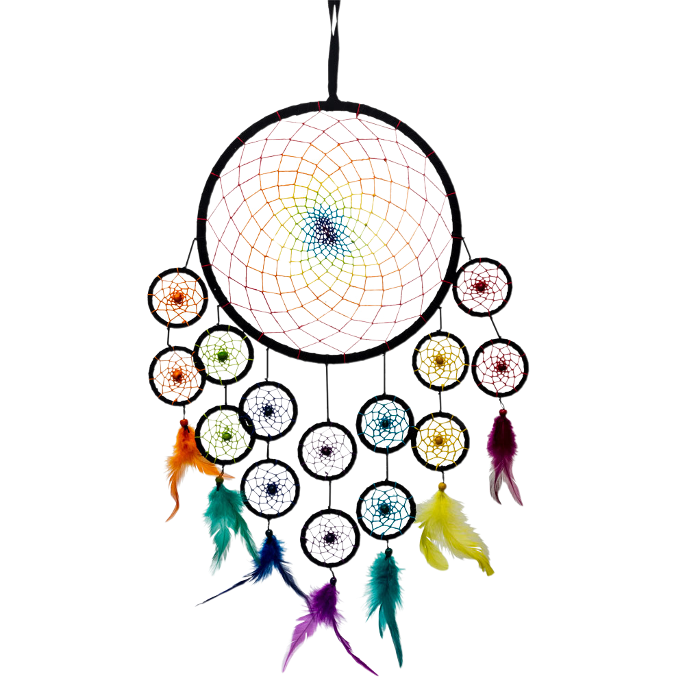 double rainbow chakras dreamcatcher