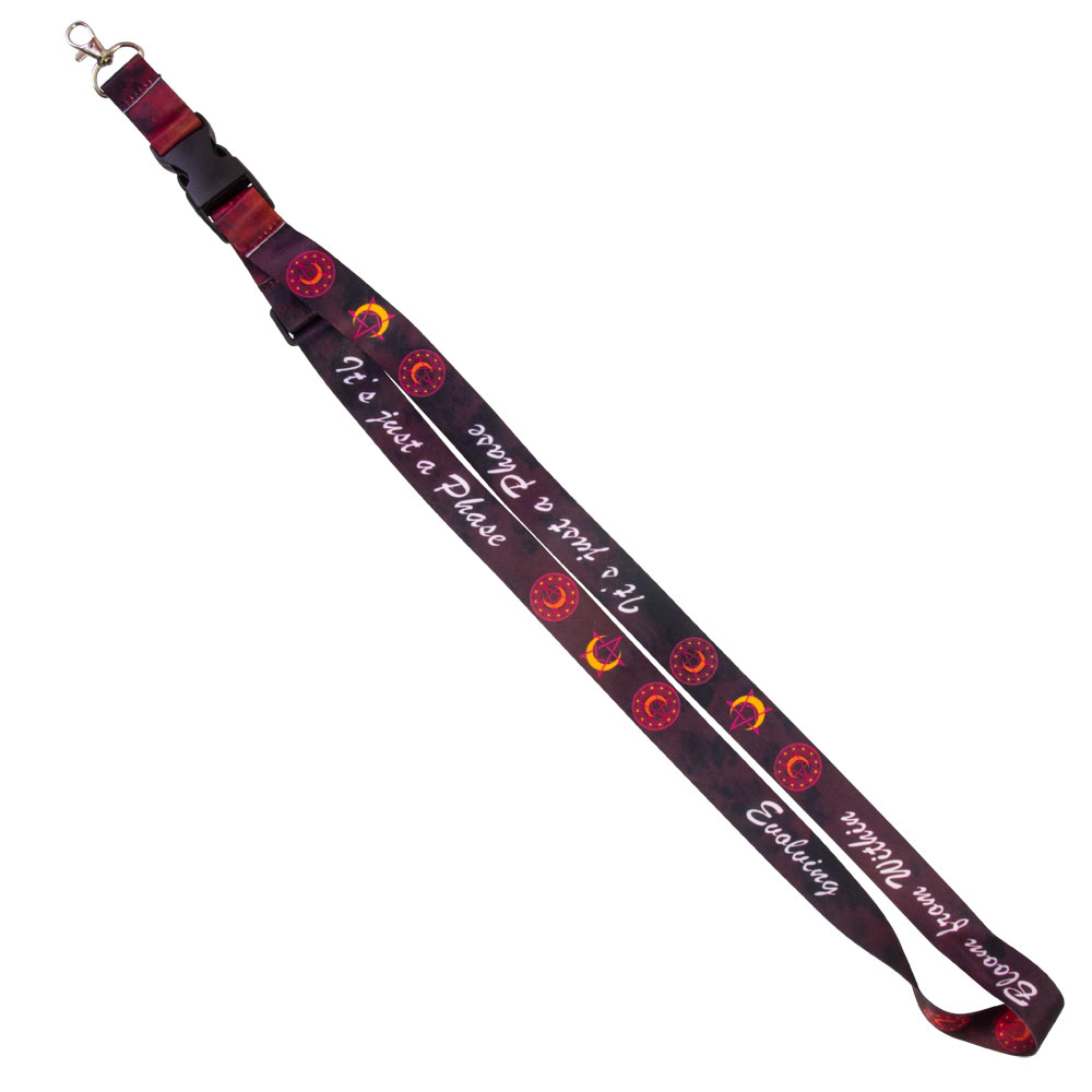 adjustable lanyard - pentacle and moon