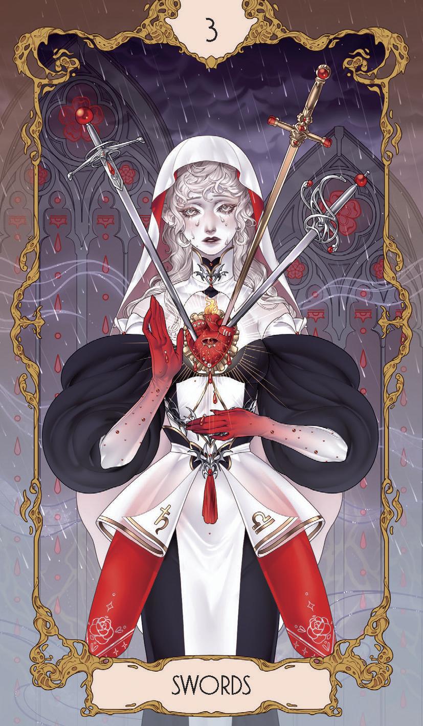 3 of swords card
