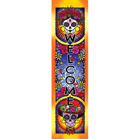sugar skull welcome banner
