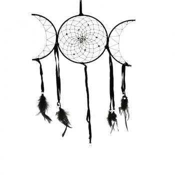 Dream Catcher - Black Triple Moon