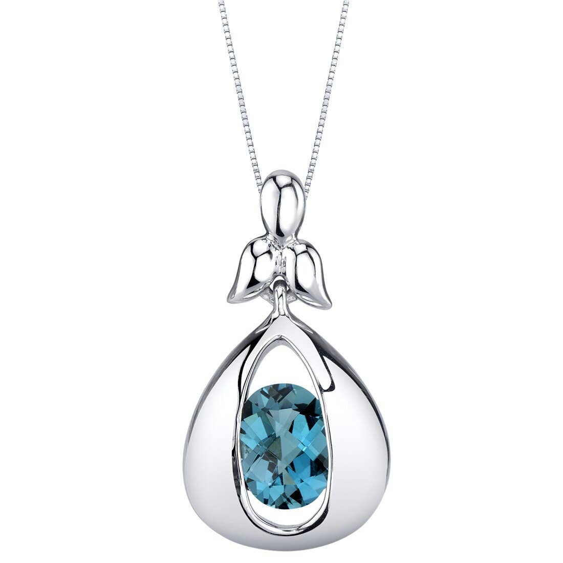 Pendant - London Blue Topaz Sterling Silver