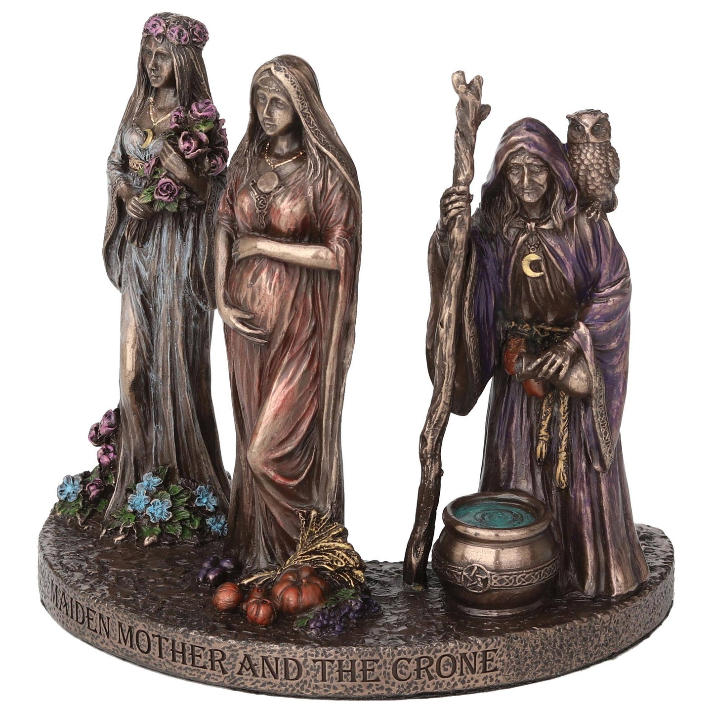Triple Goddess Maiden Mother Crone 4 3/8"