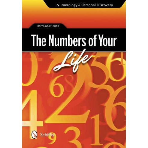 Book cover of 'The Numbers of Your Life' with large numbers and a red and orange color scheme.