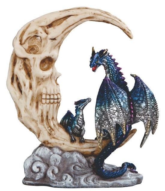 Blue Dragon on Skull Moon