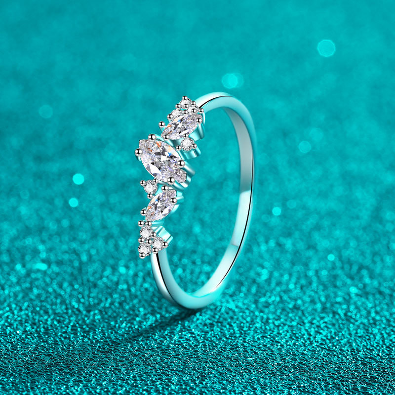 Ring - Marquise Moissanite Sterling Silver