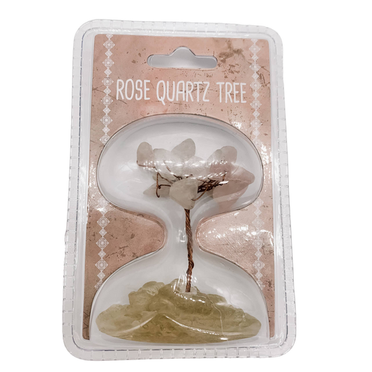 rose quartz baby bonsai tree