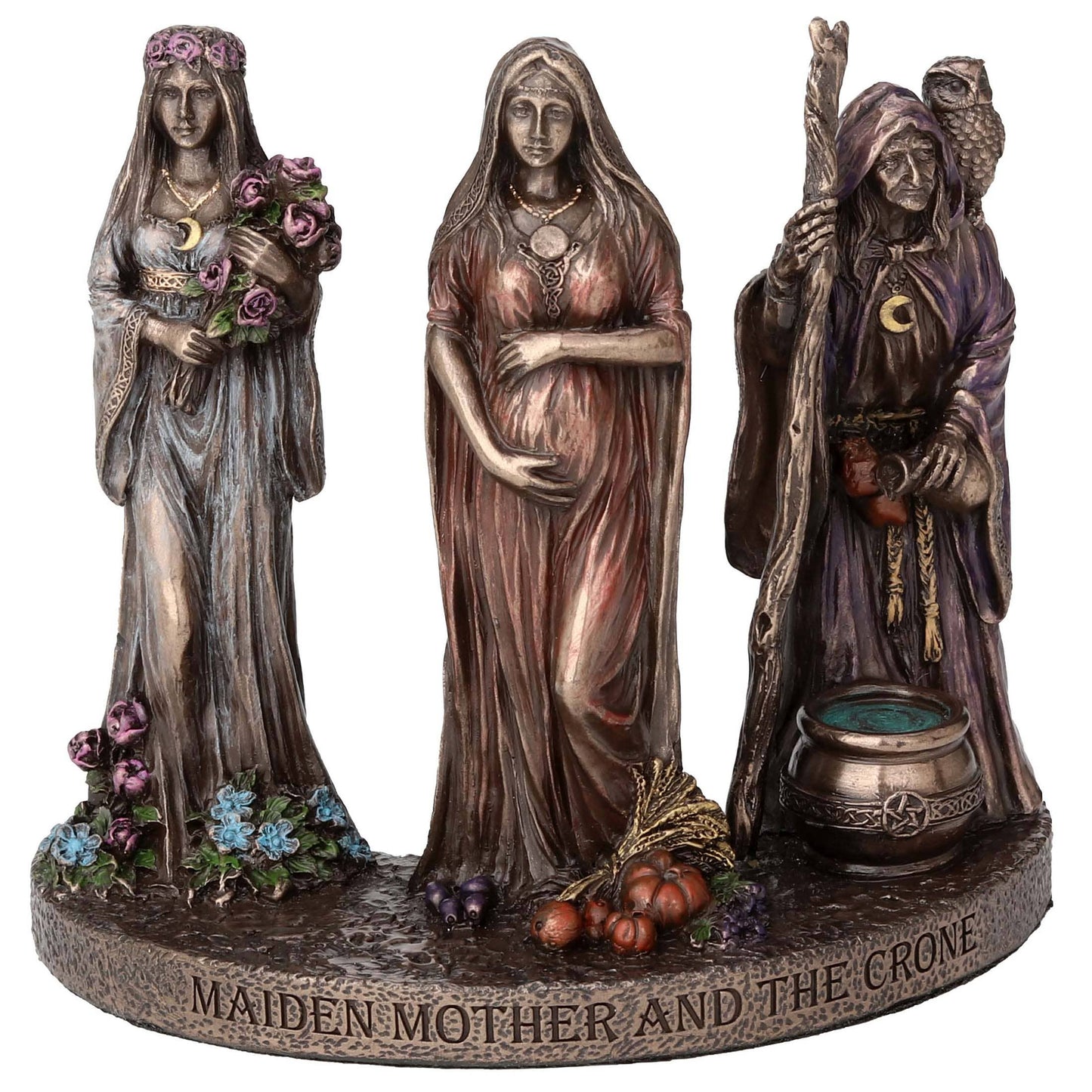 Triple Goddess Maiden Mother Crone 4 3/8"