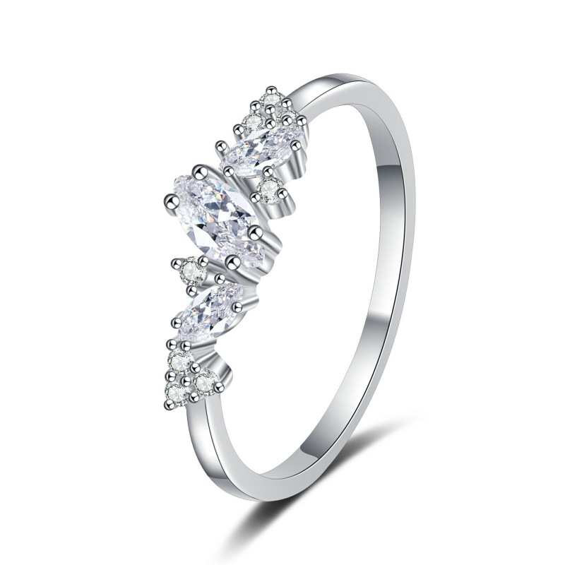 Ring - Marquise Moissanite Sterling Silver