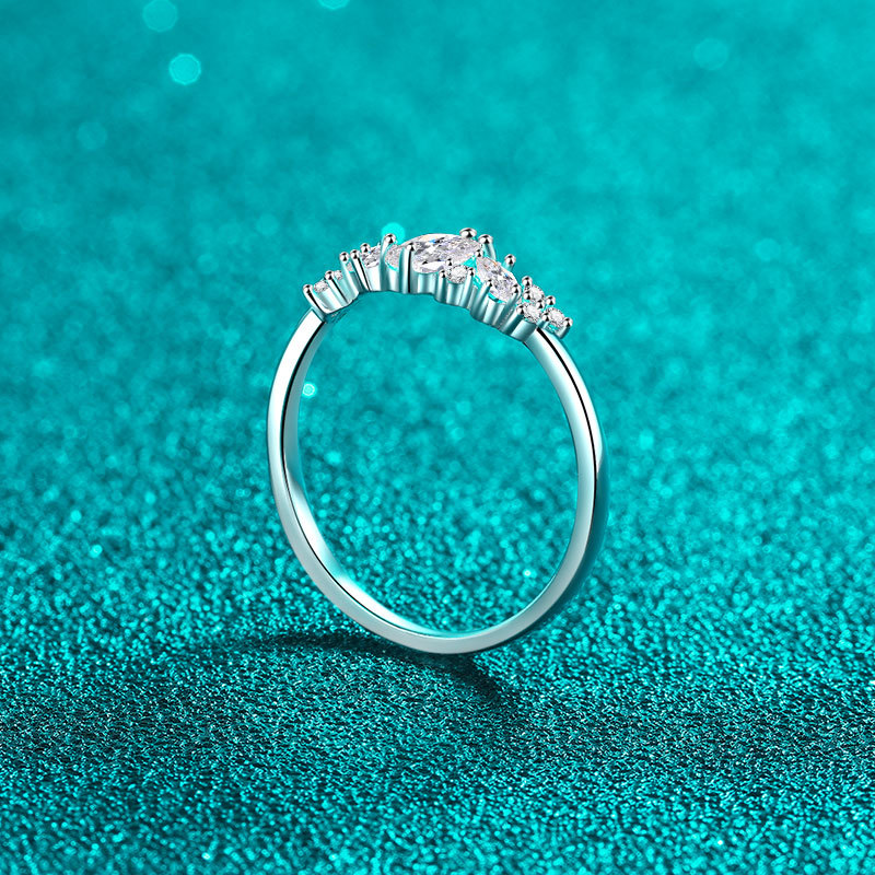 Ring - Marquise Moissanite Sterling Silver