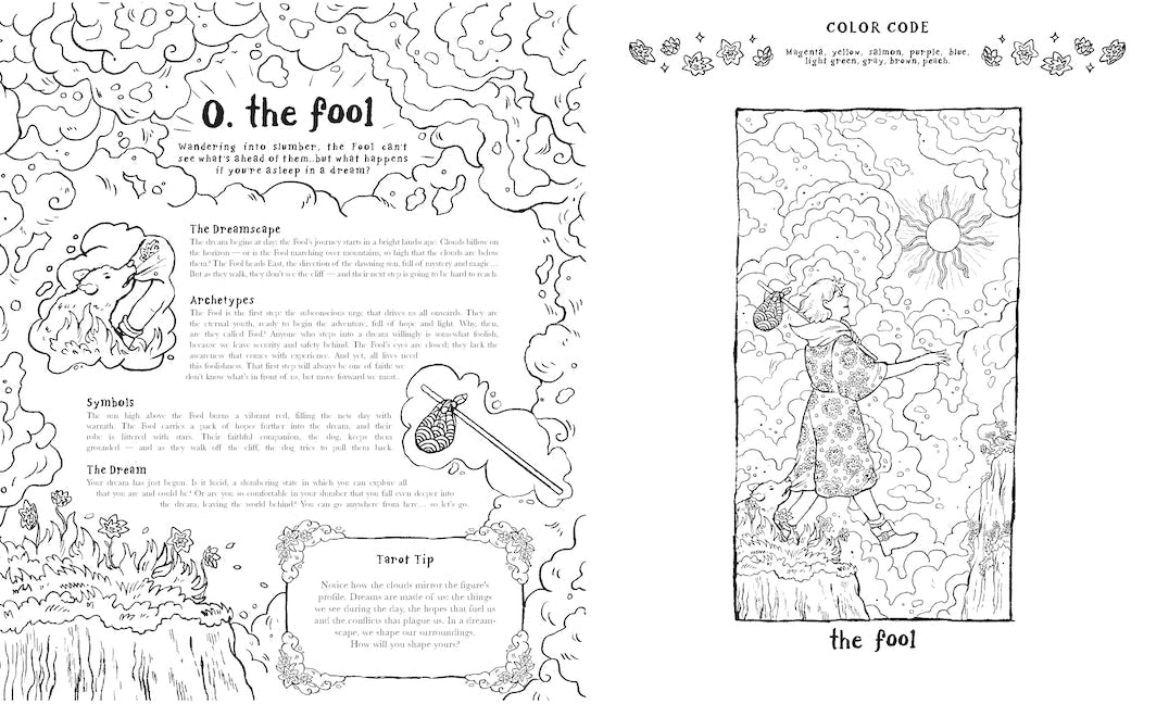 the fool coloring page