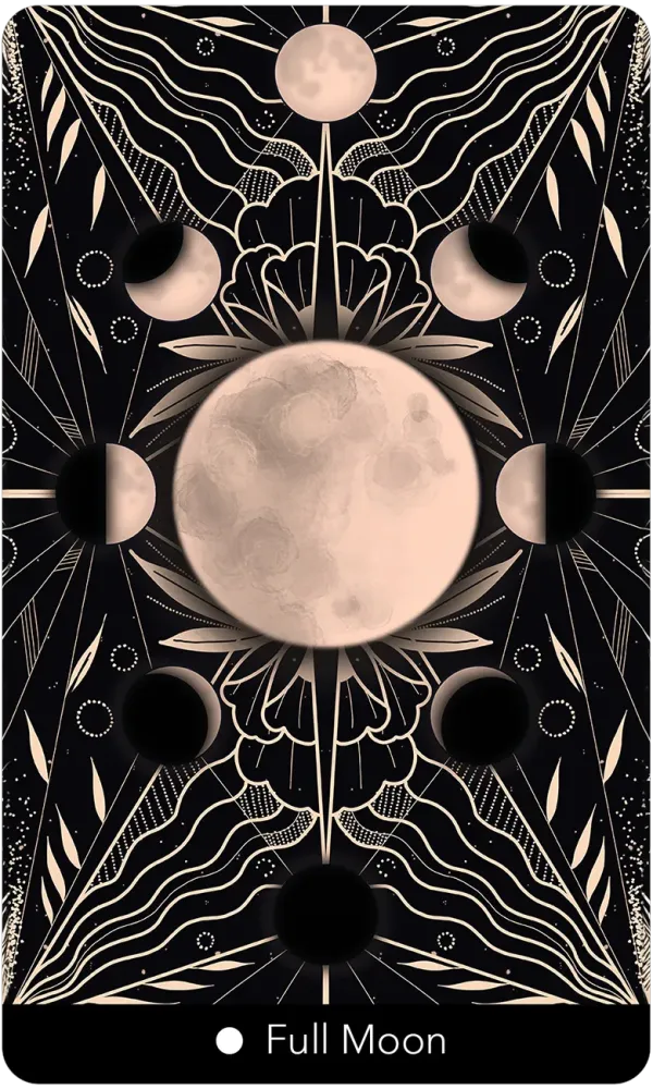 full moon card