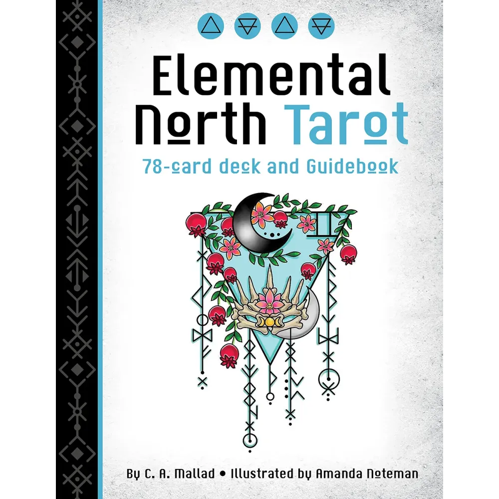 Elemental North Tarot book cover with decorative design and text