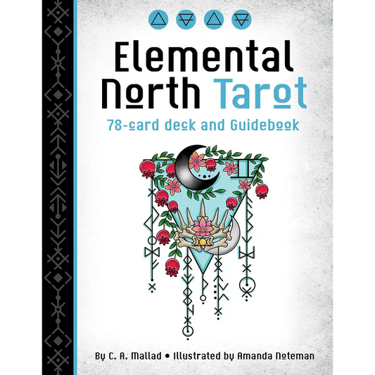 Elemental North Tarot book cover with decorative design and text