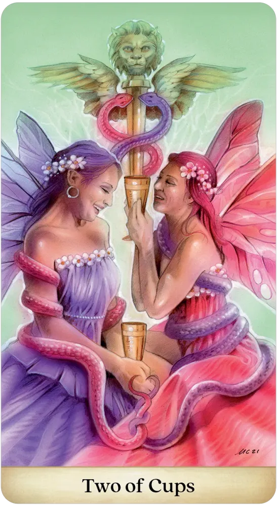 2 of cups card