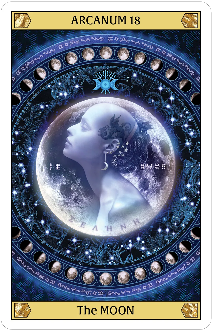 the moon card