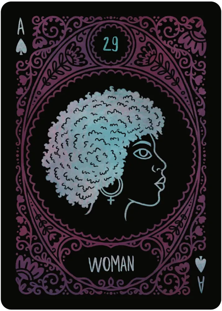 woman card