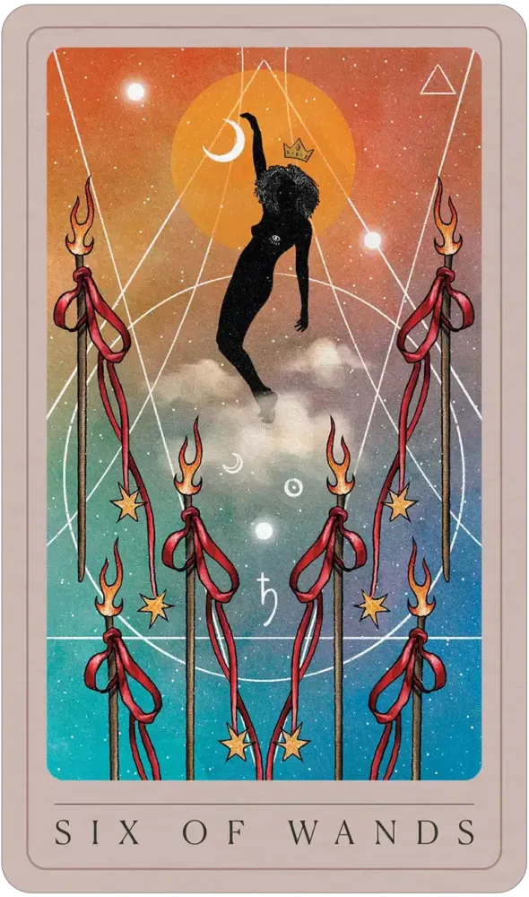 six of wands card