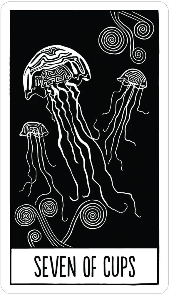 7 of cups card