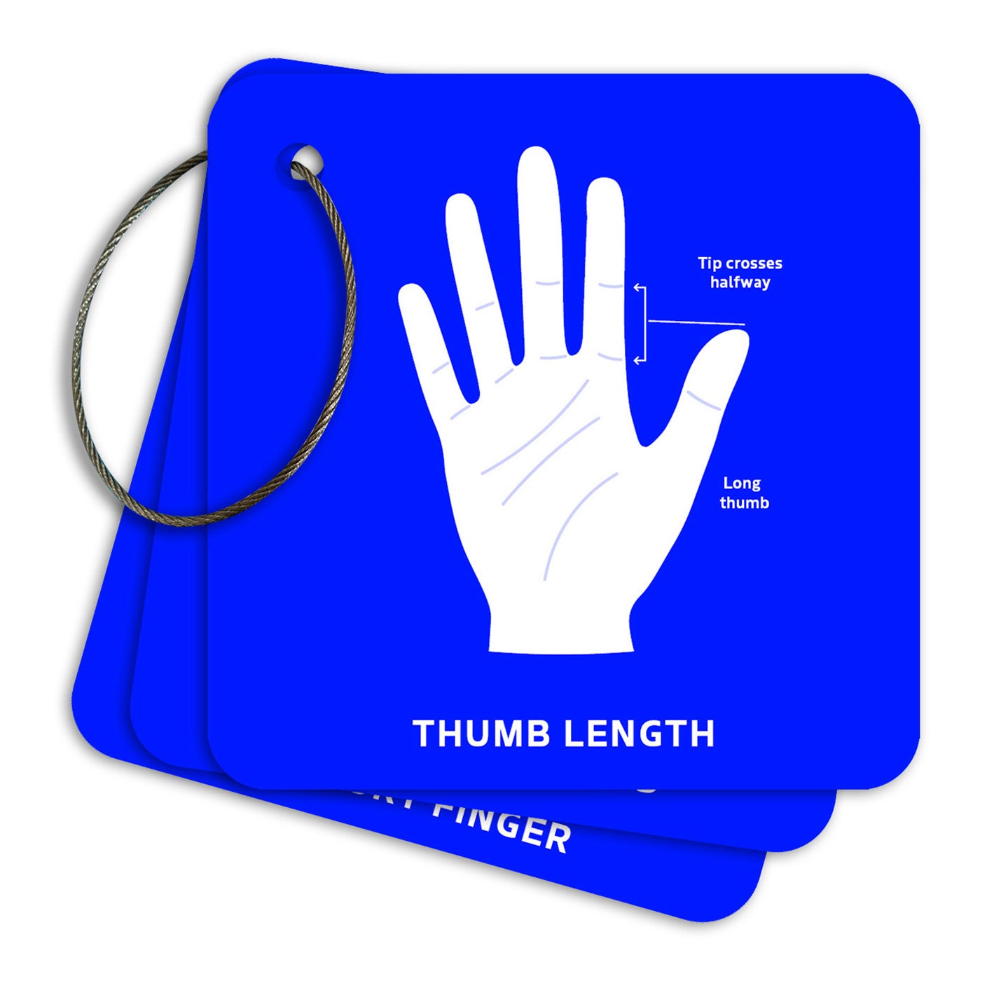 thumb length card