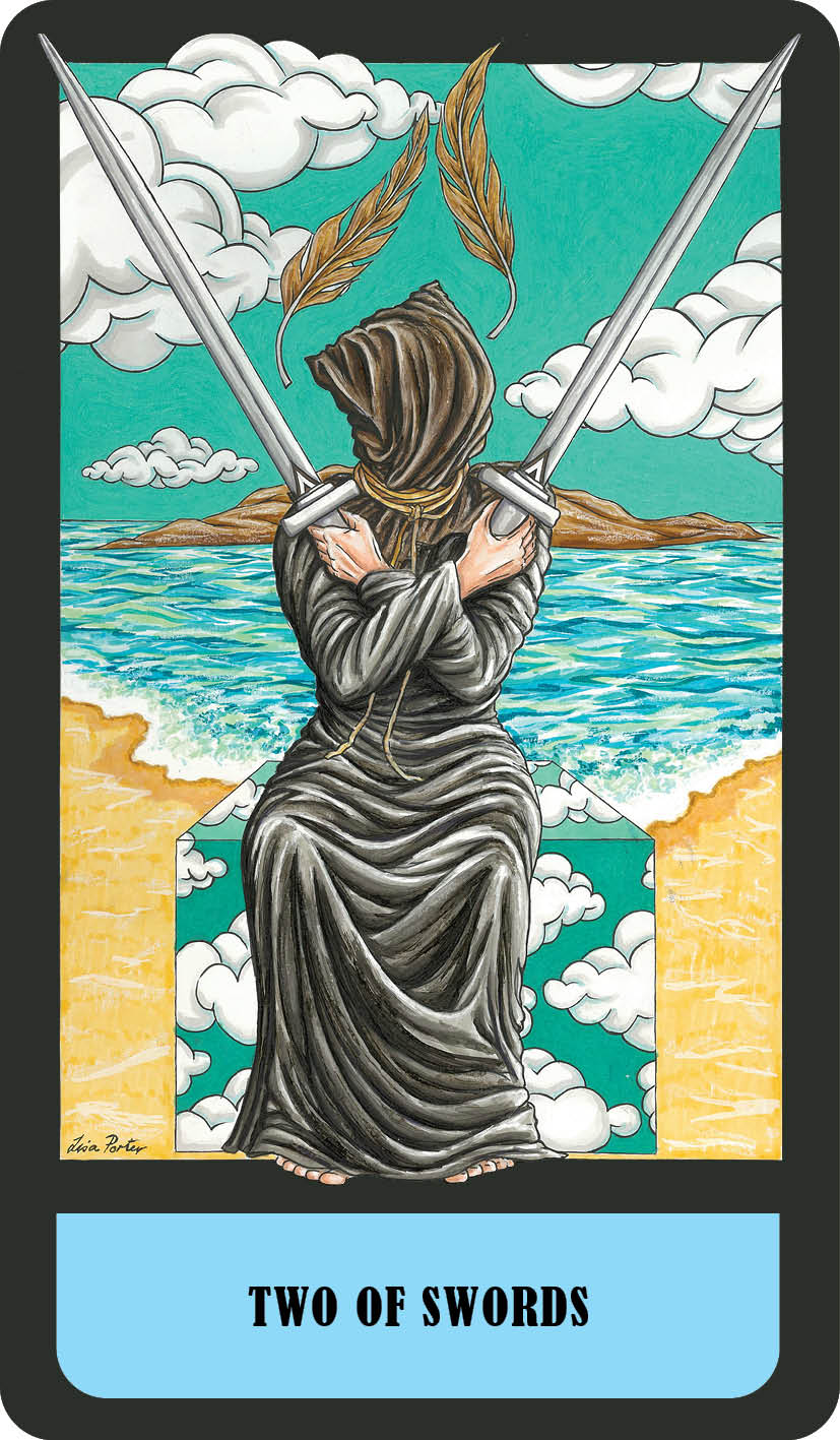 2 of swords card