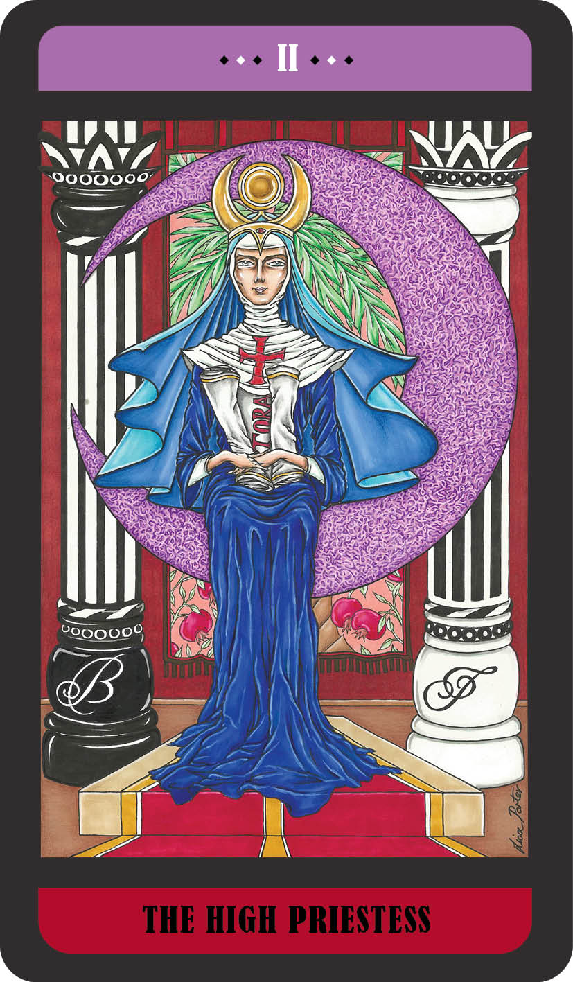 the high priestess card