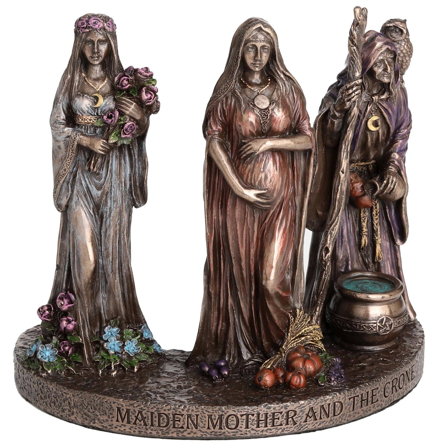 Triple Goddess Maiden Mother Crone 4 3/8"