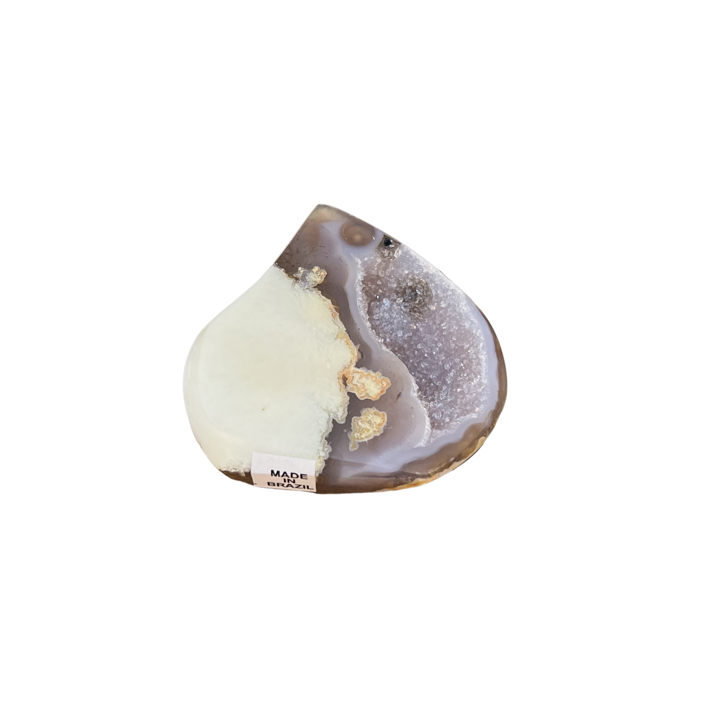 Agate Druzy Flame 2.25"