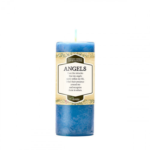 angel affirmation candle