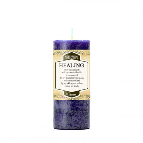 healing affirmation candle