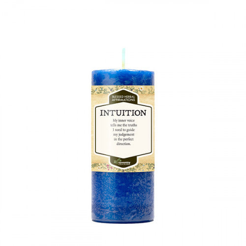 intuition affirmation candle 2x4"