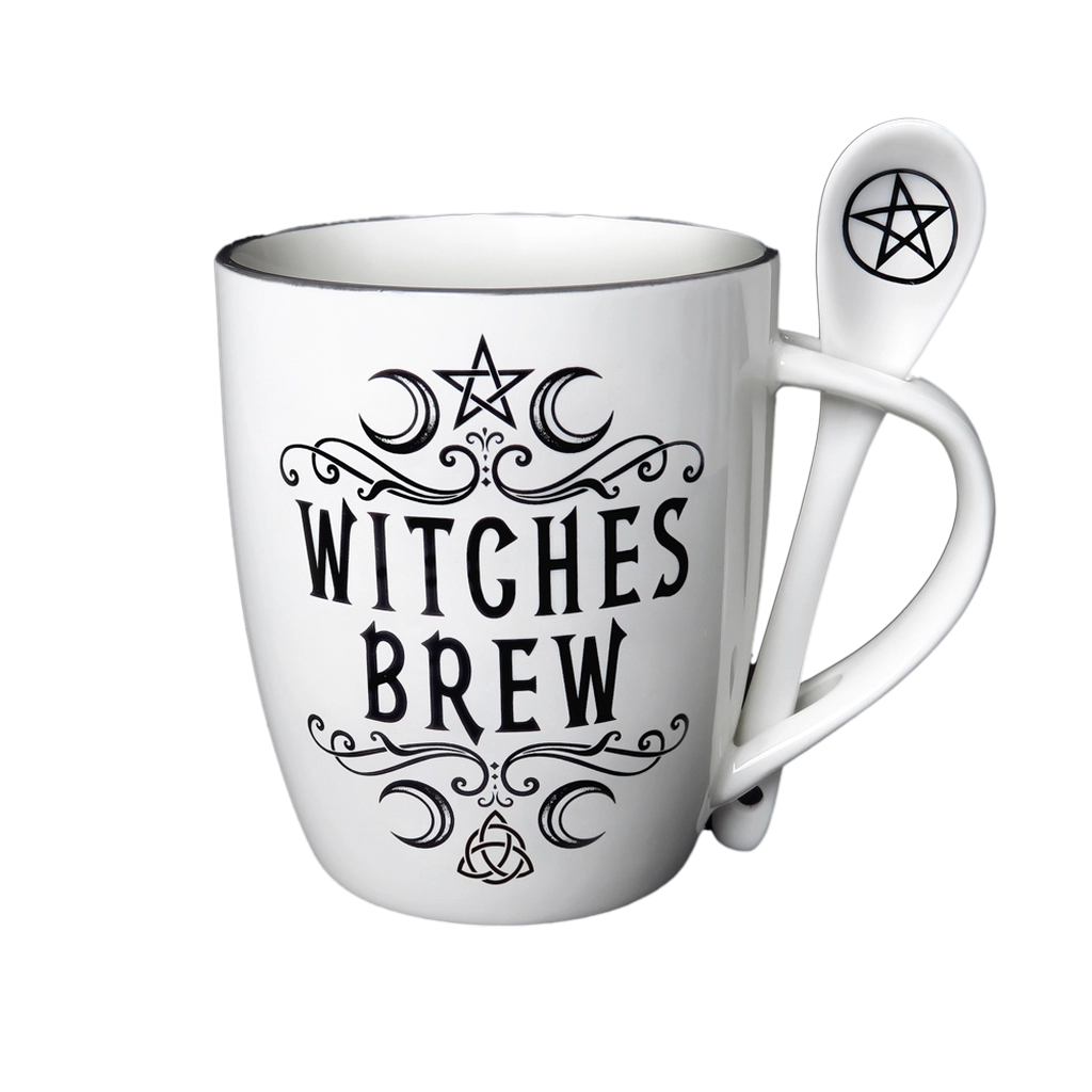 witches brew mug & spoon set