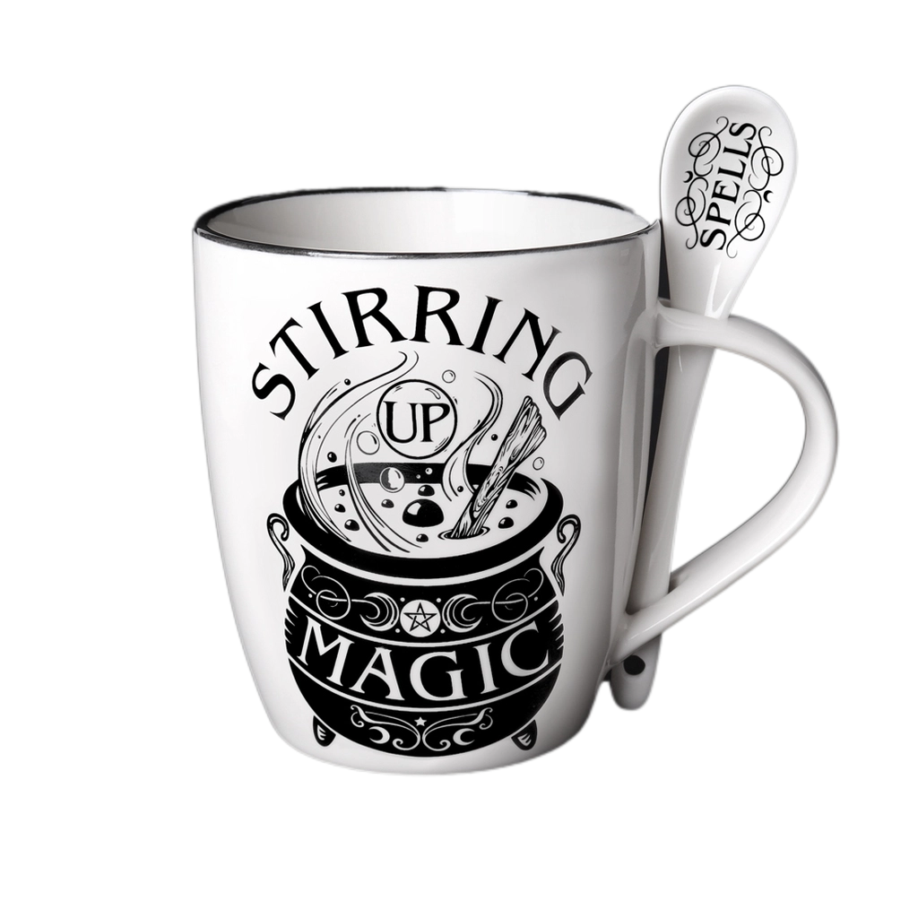 stirring up magic mug & spoon set