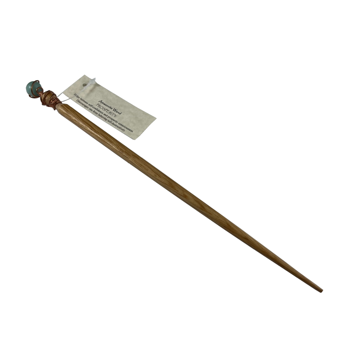 Amazonite ironwood wand