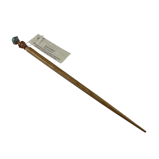 Amazonite ironwood wand