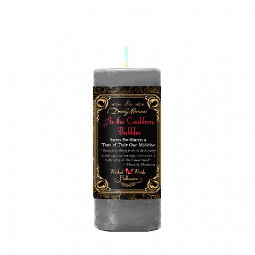 as the cauldron bubbles halloween limited edition candle