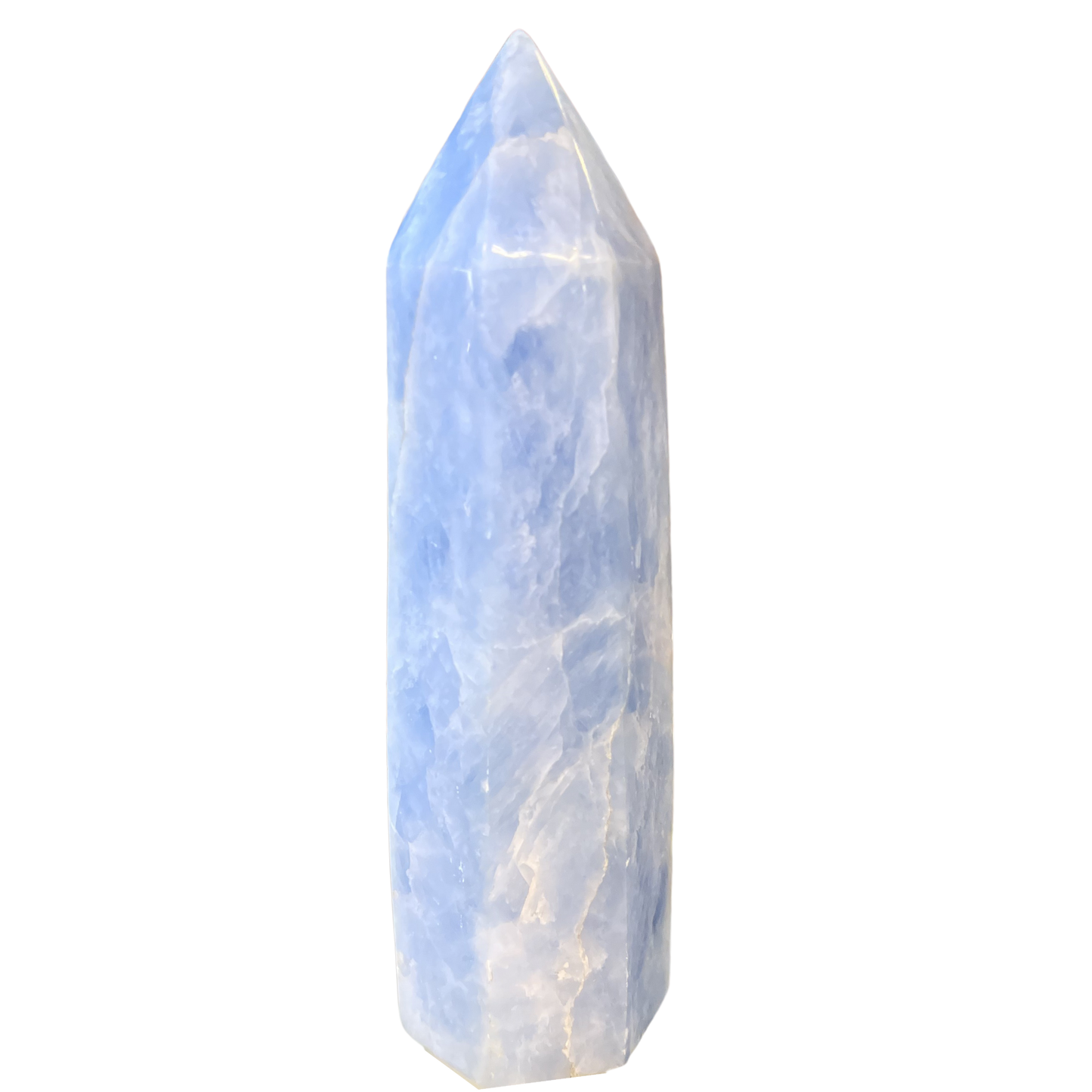 Blue Calcite Tower 8"