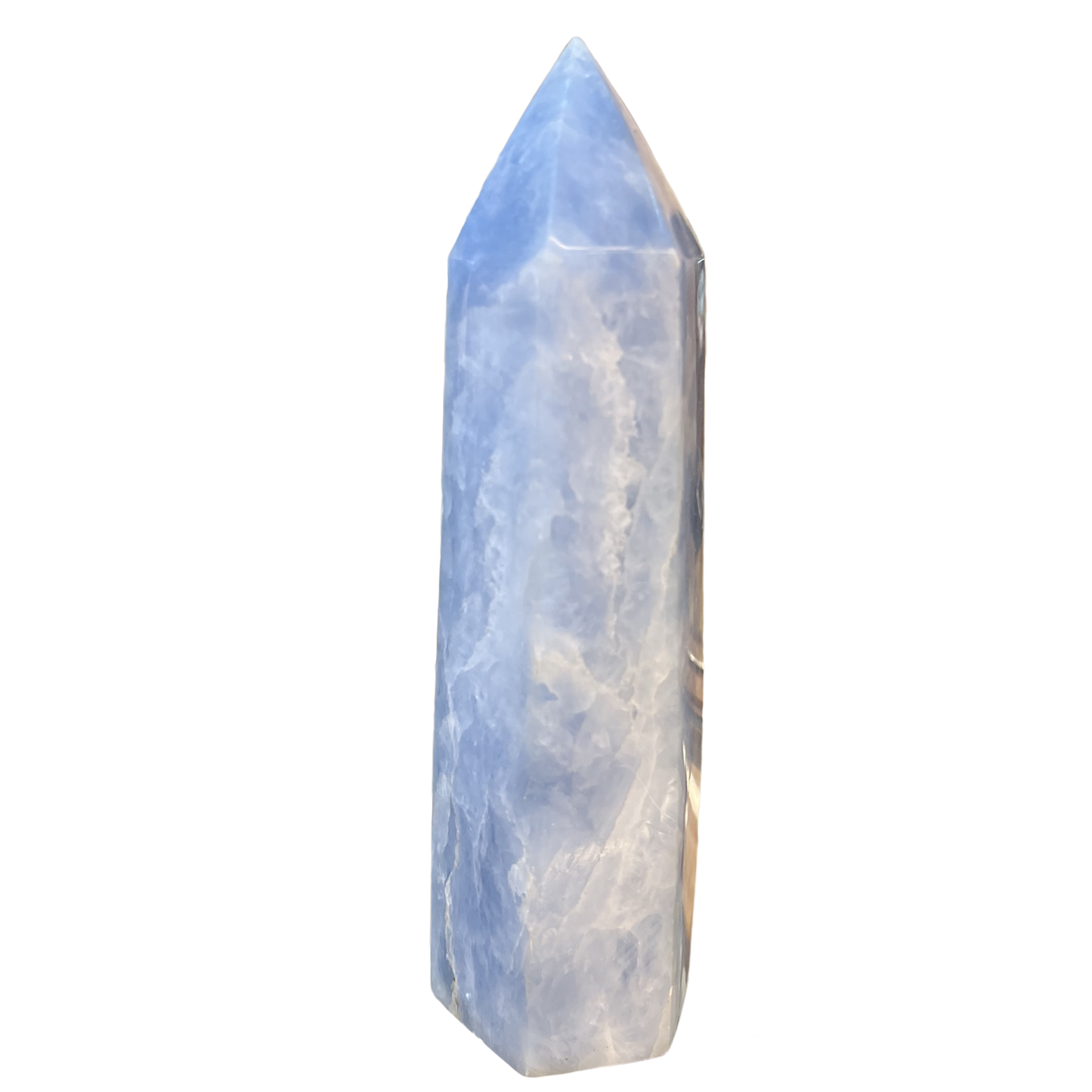 Blue Calcite Tower 8"