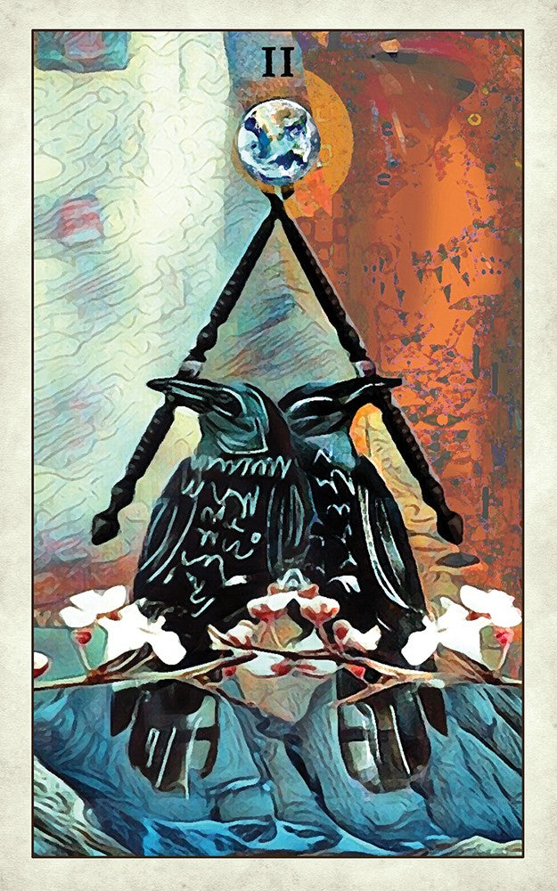 Two of Wands card