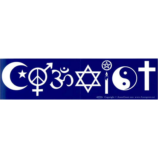 Coexist bumper sticker