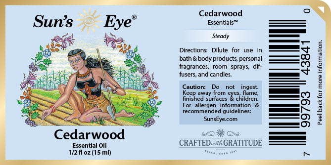 Sun's Eye: Cedarwood Essential Oil 0.5 oz