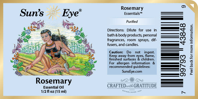 Sun's Eye: Rosemary Essential Oil 0.5 oz