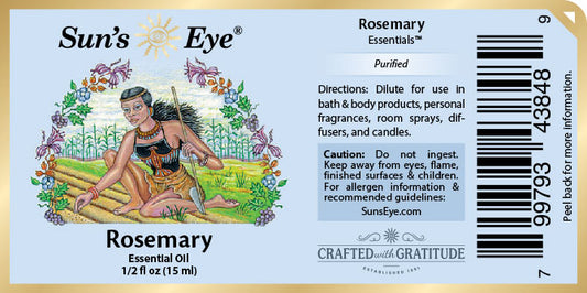 Sun's Eye: Rosemary Essential Oil 0.5 oz