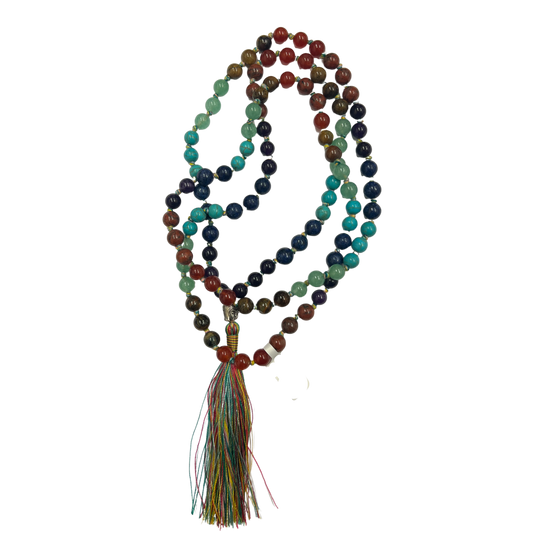 Stone Mala Prayer Beads - 7 Chakra