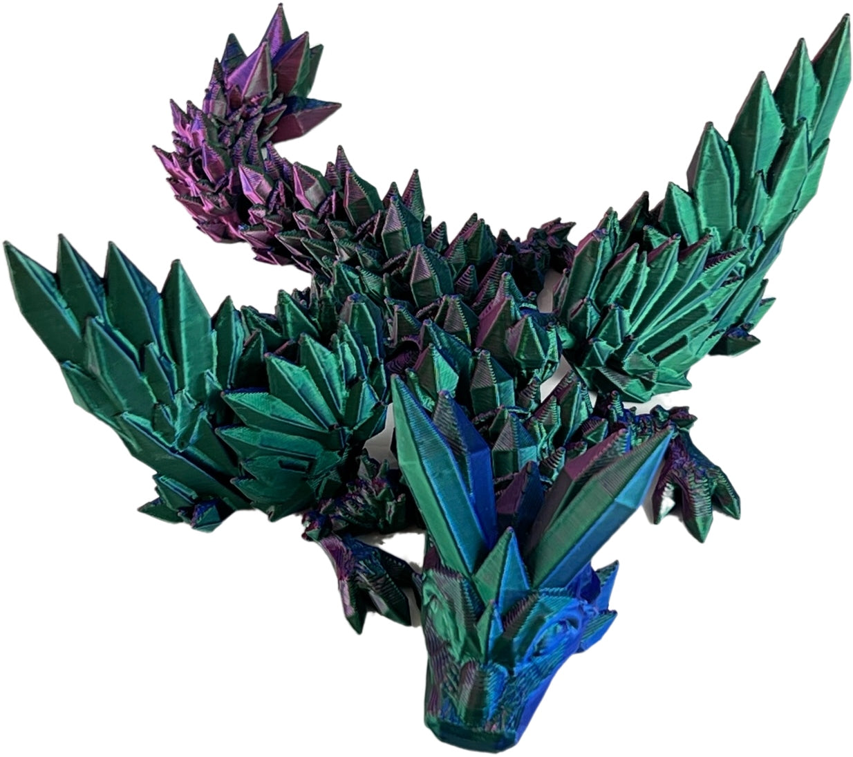 3D Crystal Dragon with Wings - Small