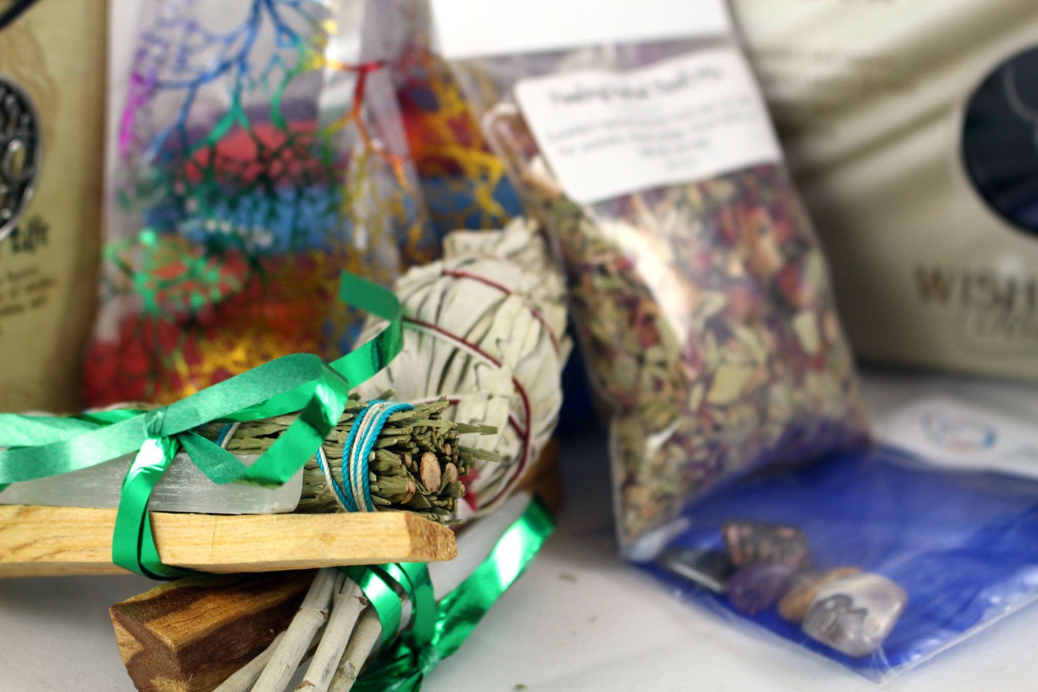Assortment of metaphysical gift ideas