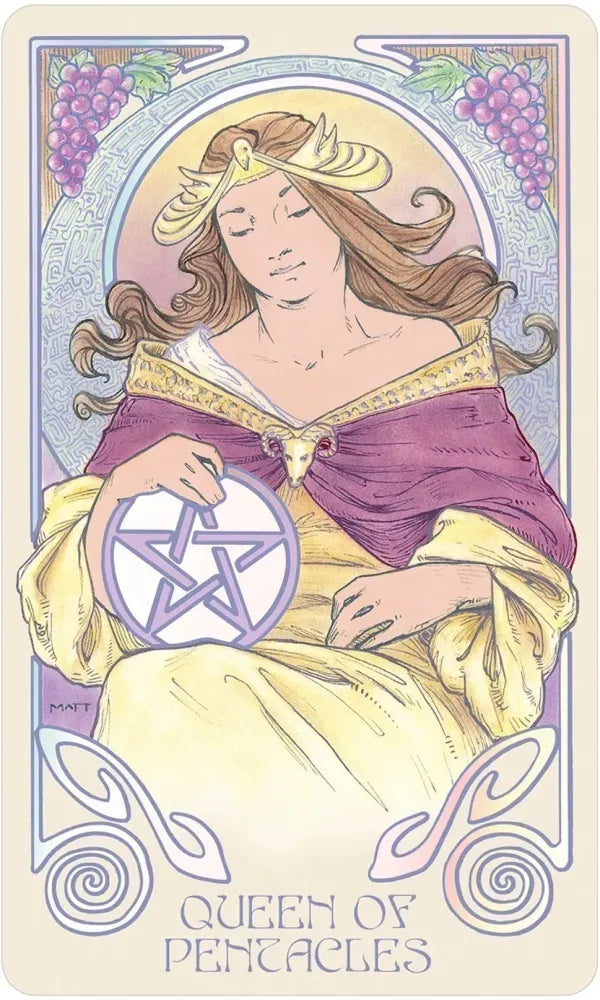 queen of pentacles card